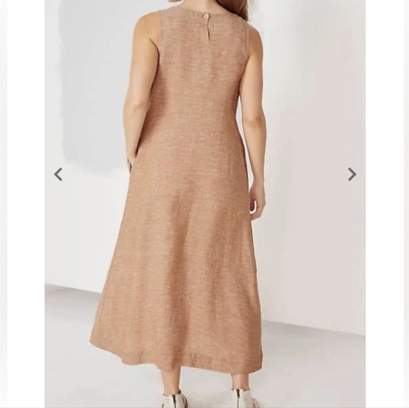 Pure Jill 100% Linen A-Line Maxi Dress - Size 2X - Picture 3 of 16